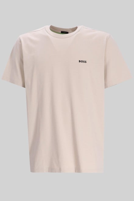 Boss Regular Fit Bisiklet Yaka Erkek T-Shirt Krem 271