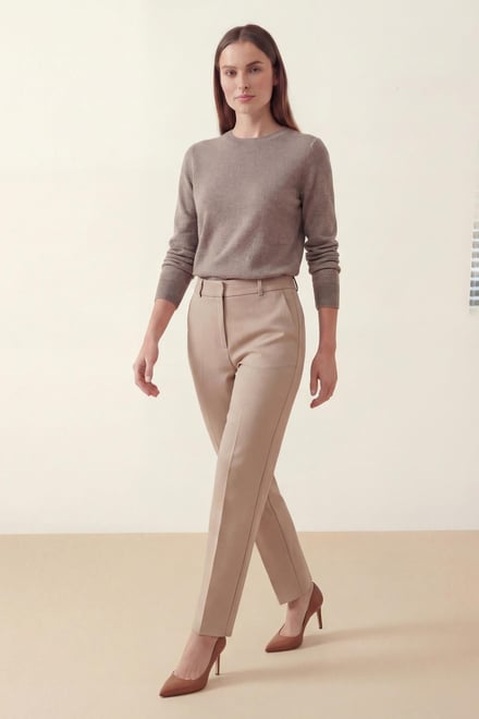 Tulin Yan Cep Basic Pantolon TOPRAK