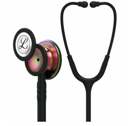 Littmann® Classic III™ Stetoskop ,Gökkuşağı Dinleme Çanı, Siyah Hortum