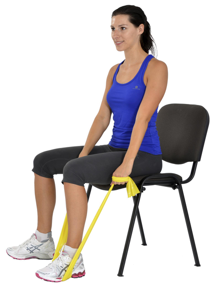 MVS PİLATES & YOGA 
EGZERSİZ BANDI , THERABAND SARI RENK(EN HAFİF) 45.5 MT