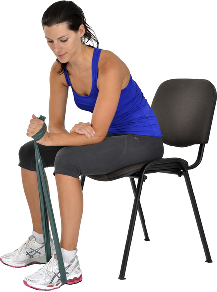 MVS PİLATES & YOGA 
EGZERSİZ BANDI , THERABAND YEŞİL RENK(ORTA) 1.5 MT