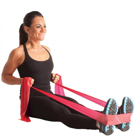 MVS PİLATES & YOGA 
EGZERSİZ BANDI , THERABAND KIRMIZI RENK(HAFİF) 45.5 MT