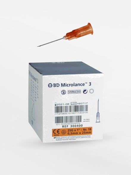 BD Microlance Needle Turuncu 25G x 25mm