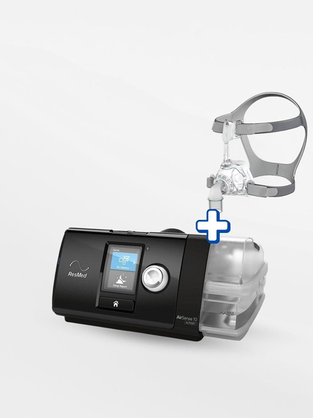 Resmed Airsense 10 Elite CPAP+Nemlendirici+Mirage FX Maske
