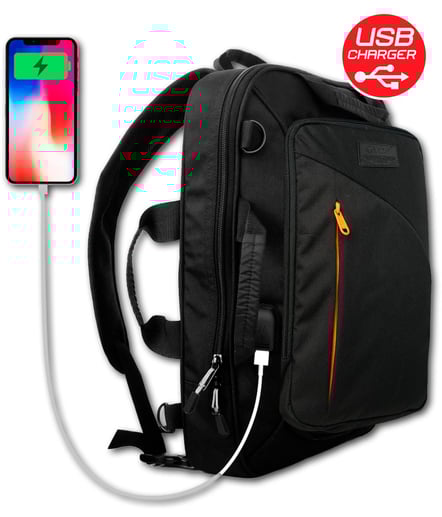 YDS TRAVEL ÇANTA USB -SİYAH