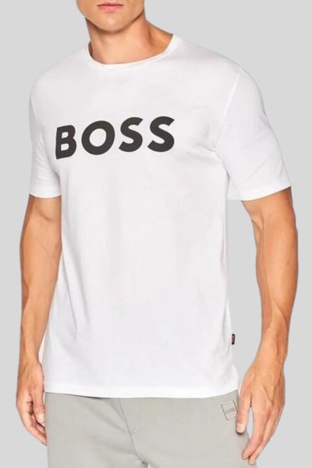 Boss Regular Fit Bisiklet Yaka Erkek T-Shirt Beyaz 102