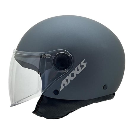 Axxis Square S Solid A2 Matt Titanium Yazlık Motosiklet Kaskı