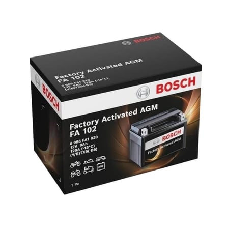 Bosch FA102 YTX9S-BS 12V 8 Ah Bakımsız Motosiklet Aküsü