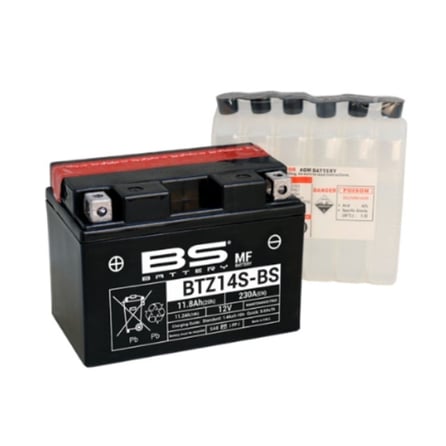 BS Battery BTZ14S-BS 12V11.2Ah Bakımsız Motosiklet Aküsü
