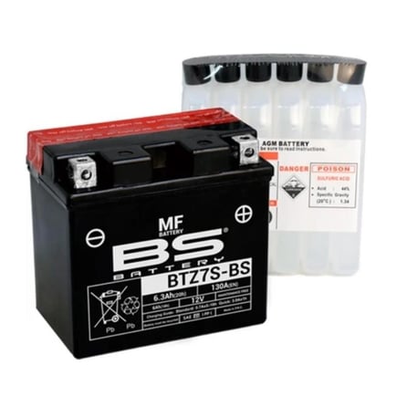 BS Battery BTZ7S-BS 12V6,3Ah Motosiklet Aküsü