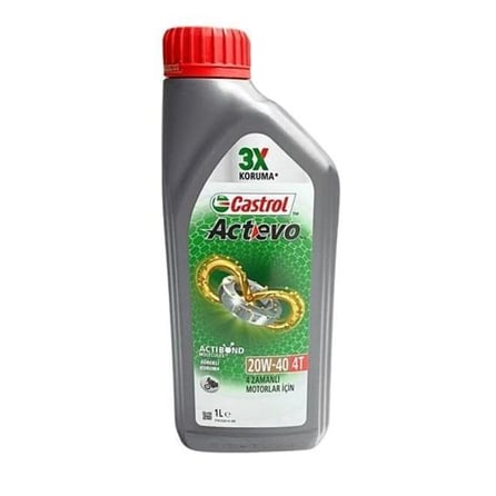 Castrol Actevo 4T 20W/40 Motosiklet Yağı 1 Lt.