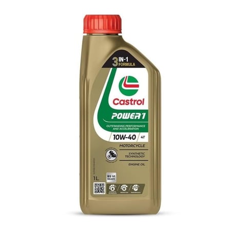 Castrol Power 1 4T 10W/40 Motosiklet Yağı 1 Lt.