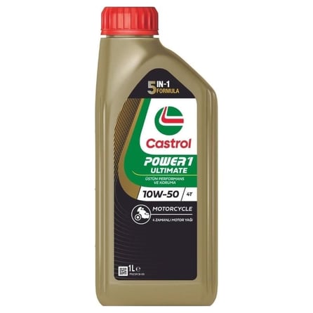 Castrol Power 1 Ultimate 4T 10W/50 Motosiklet Yağı 1 Lt.