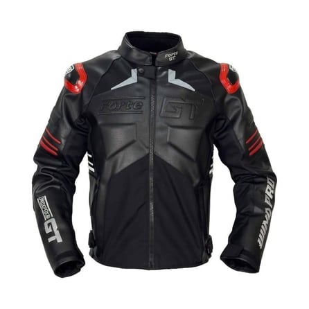 Forte GT Wind Pro Hörgüçlü Deri 4 Mevsim Motosiklet Montu Siyah