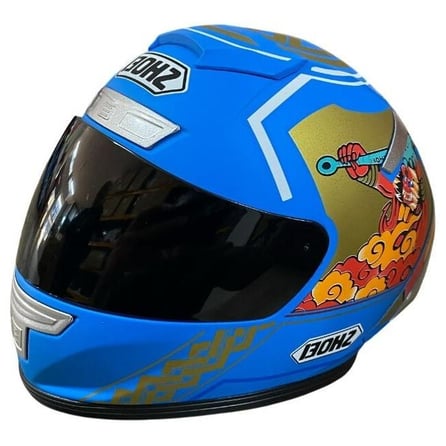 Gear5 Dekor Mini Kask Mavi Grafik KD3