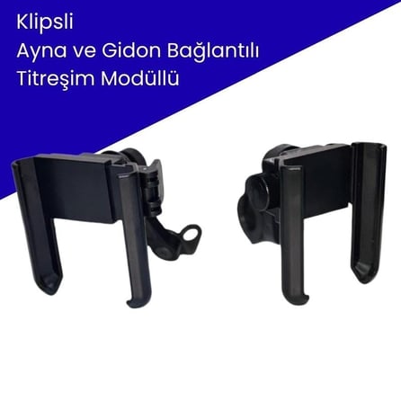 Gear5 PF5 Metal Telefon Tutucu Gidon ve Ayna Bağlantılı Titreşim Modüllü