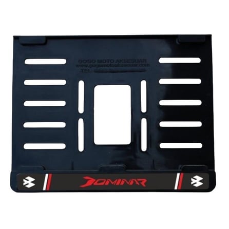Gear5 Plastik Plakalık Kırmızı 2 - Bajaj Dominar (15x24)