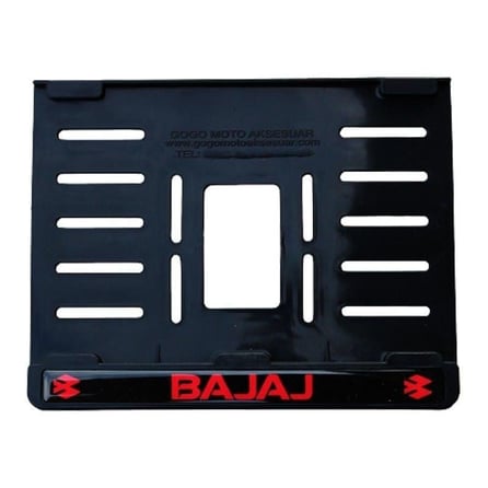 Gear5 Plastik Plakalık Kırmızı - Bajaj (15x24)