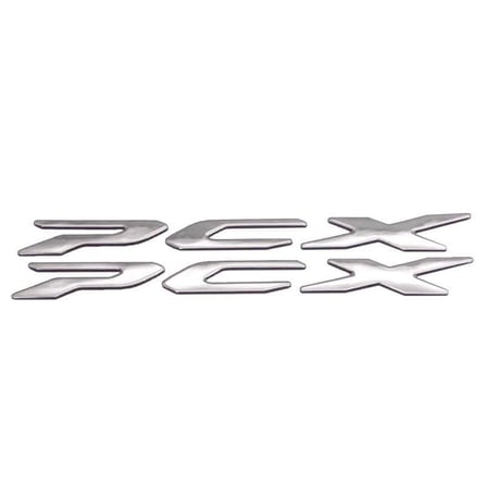 Gear5 Sele Altı Metal Yazı Seti Gri - Honda PCX
