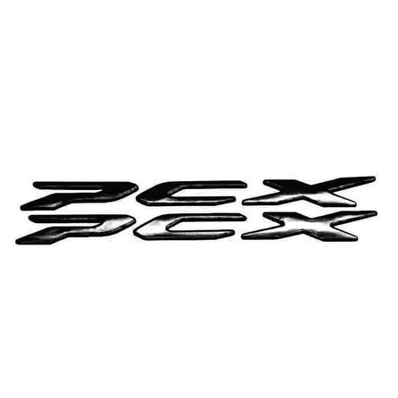 Gear5 Sele Altı Metal Yazı Seti Siyah - Honda PCX