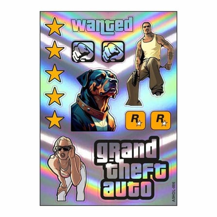 Gogo A4 Sticker Set GTA1