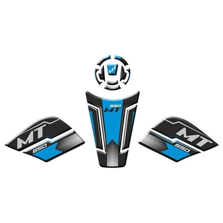 Gogo CF Moto MT 650 (2022-2024) Tank Pad Set 003 Siyah/Mavi