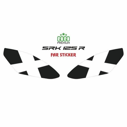 Gogo Far Sticker Beyaz X Desen - RKS SRK 250 R (2023-2025)