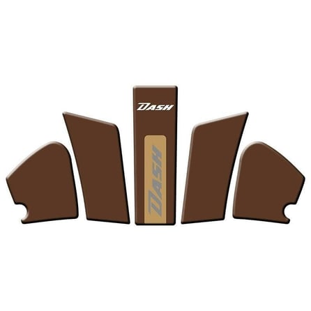Gogo Hero Dash 125 (2022-2024) Tank Pad Set 004 Kahverengi