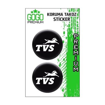 Gogo Koruma Takozu 2'li Damla Sticker (4x4) Beyaz - TVS
