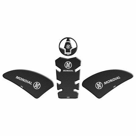 Gogo Mondial Drift L Tank Pad 001 Karbon/Beyaz