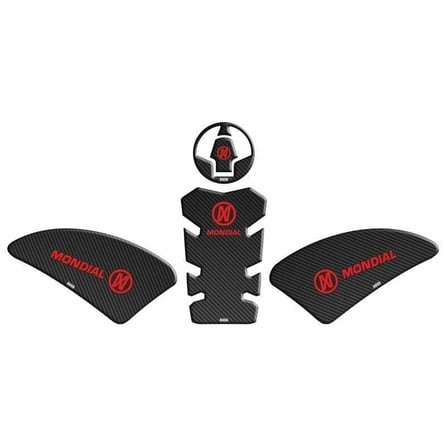 Gogo Mondial Drift L Tank Pad 002 Karbon/Kırmızı
