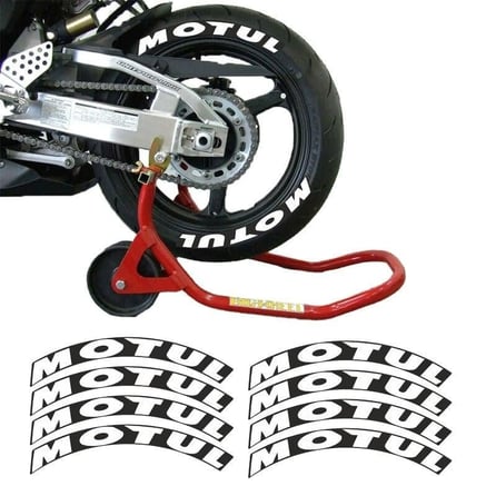 Gogo Motul 3D Lastik Yanak Yazısı Beyaz