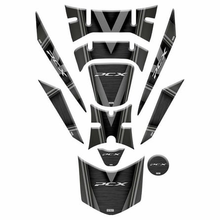 Gogo Tank Pad 002 Gri (11 parça) - Honda PCX (2018-2020)