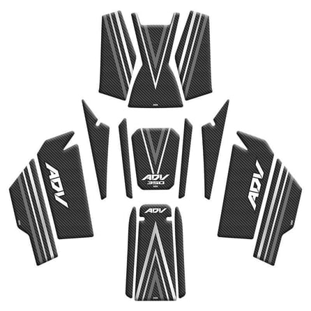Gogo Tank Pad Full Set 002 Karbon Gri - Honda ADV 350