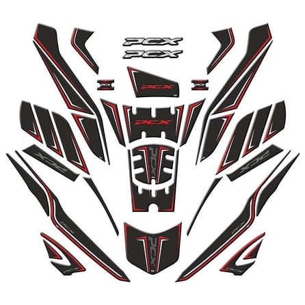 Gogo Tank Pad Full Set 003 Kırmızıı (36 parça) - Honda PCX 2025