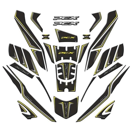 Gogo Tank Pad Full Set 006 Sarı (36 parça) - Honda PCX 2025
