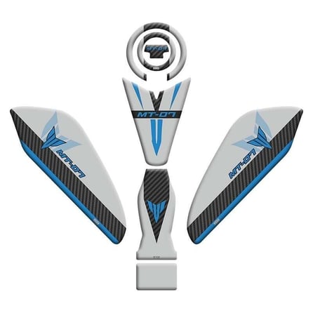 Gogo Tank Pad Set 003 Karbon Gri (6 parça) - Yamaha MT-07 (2025)