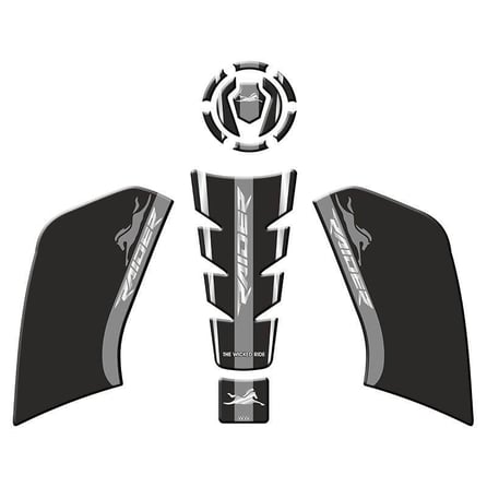 Gogo Tank Pad Set 005 Siyah Gri - TVS Raider 125