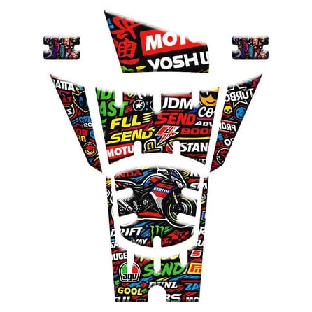 Gogo Tank Pad Set 013 Mix (8 parça) - Honda PCX 2025
