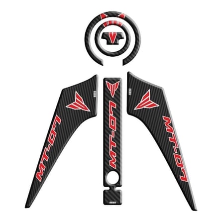 Gogo Tank Pad Set Kırmızı 002 - Yamaha MT07 (2014-2017)
