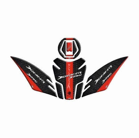 Gogo Tank Pad Set Kırmızı Şeritli 007 - Bajaj Dominar 250