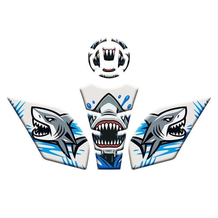 Gogo Tank Pad Set Turuncu Shark 013 (4 Parça) - CF Moto SR 250