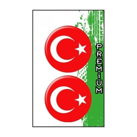 Gogo Türk Bayrağı 1 (5x5) İkili Damla Etiket