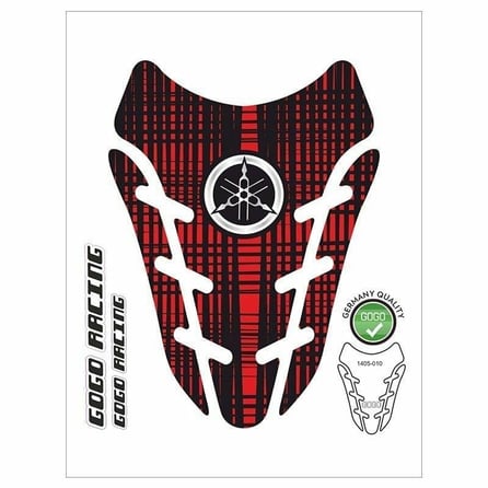 Gogo Üniversal Tank Pad 05-010 Siyah Kırmızı Yamaha