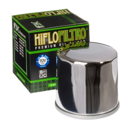 Hiflo Premium Krom Yağ Filtresi HF204C - Honda CBF,CBR600/1000,İntegra750,NC/NCX750HİFLO