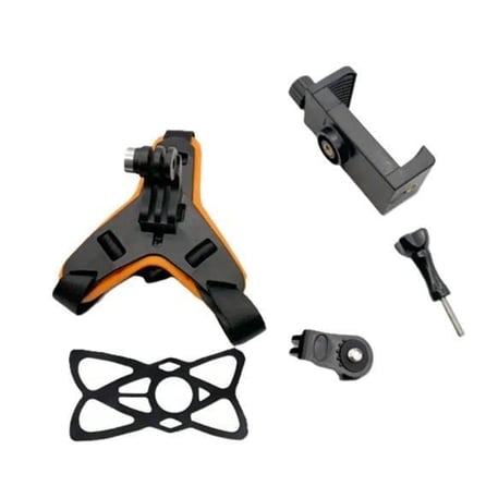 Kask Çene Telefon Ve Aksiyon Kamera Tutucu Turuncu