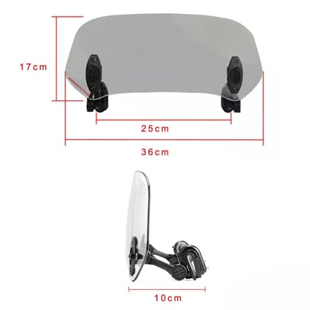 KNMASTER Motosiklet Ön Cam Uzatma (Deflektör) RS-300K