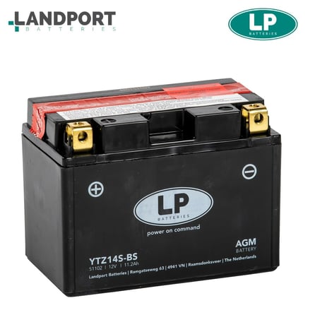 LP Batteries YTZ14S-BS 12V11.2Ah Bakımsız AGM Motosiklet Aküsü