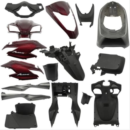 Monero Kaporta Tam Set Bordo (Yeni Model) - Honda Activa S