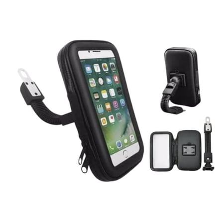 Monero Motosiklet Telefon Tutucu Gidon Bağlantılı Su Geçirmez (170x90mm)